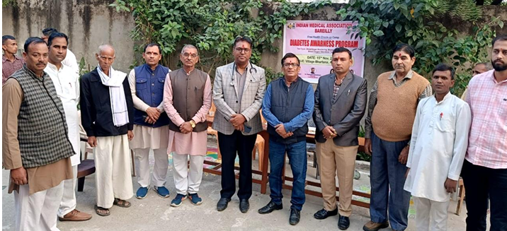 Report on Diabetes Awareness Program  at Village Bhartana Anola, Bareilly